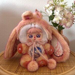 Mocici sugar heart rabbit warm whispers - PINK/YELLOW